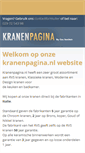 Mobile Screenshot of kranenpagina.nl